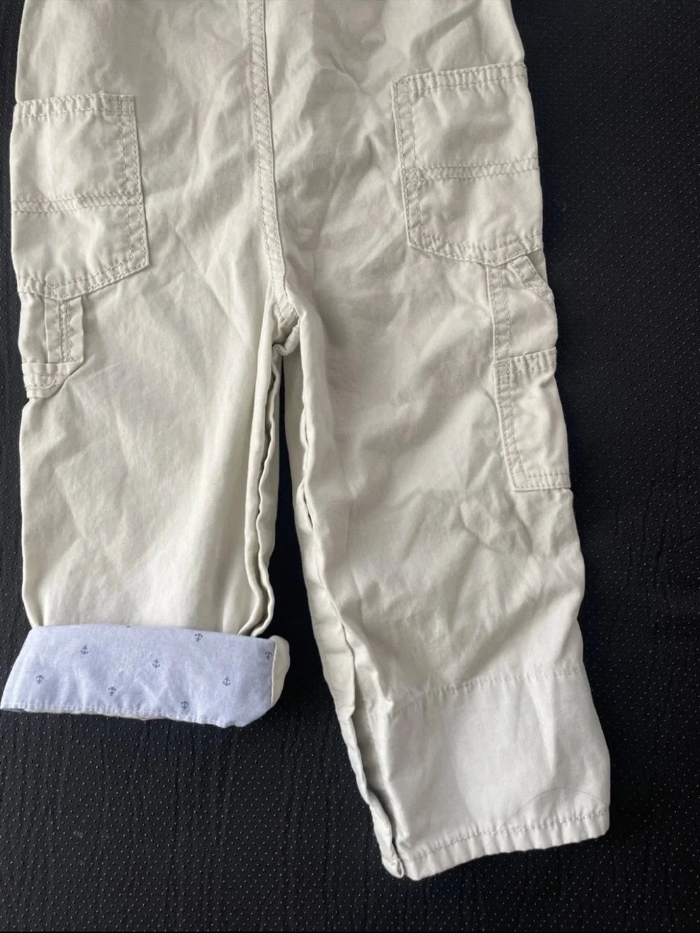 OshKosh B'gosh Cream Kids Overalls with Front Pocket